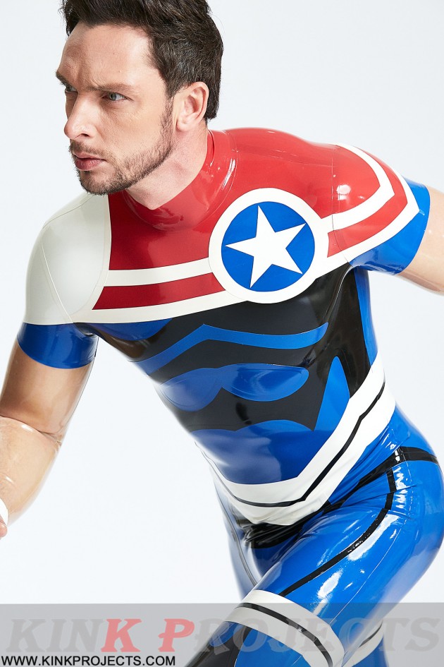 Male 'Captain Star' Back Zip Catsuit Male 'Captain Star' Back Zip Catsuit