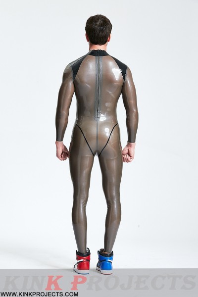 Male 'Platinium' Latex Catsuit 