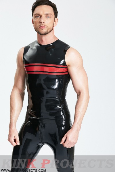 Male Striped Chest Tank Top 