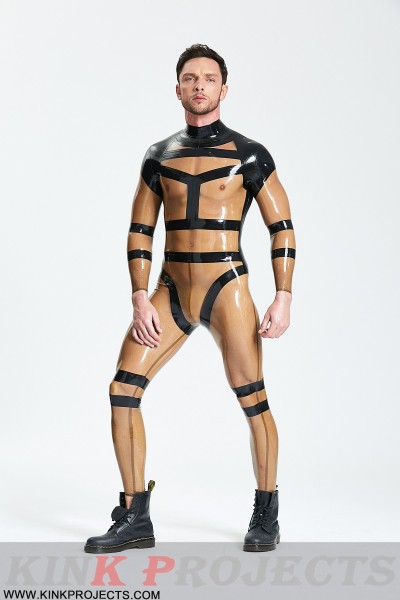 Male 'Harnessed' Translucent Catsuit-modification