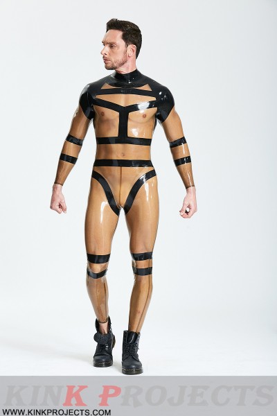 Male 'Harnessed' Translucent Catsuit-modification