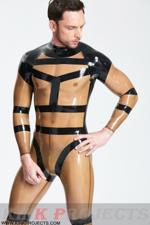 Male 'Harnessed' Translucent Catsuit-modification