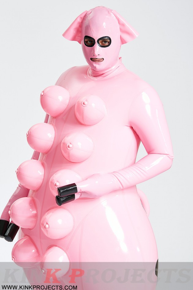 Unisex 'Sow-Sow' Inflatable Pig Suit Unisex 'Sow-Sow' Inflatable Pig Suit