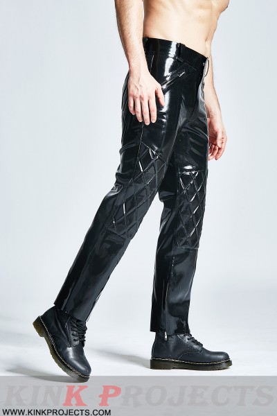 Male Quilted Pattern Trousers 