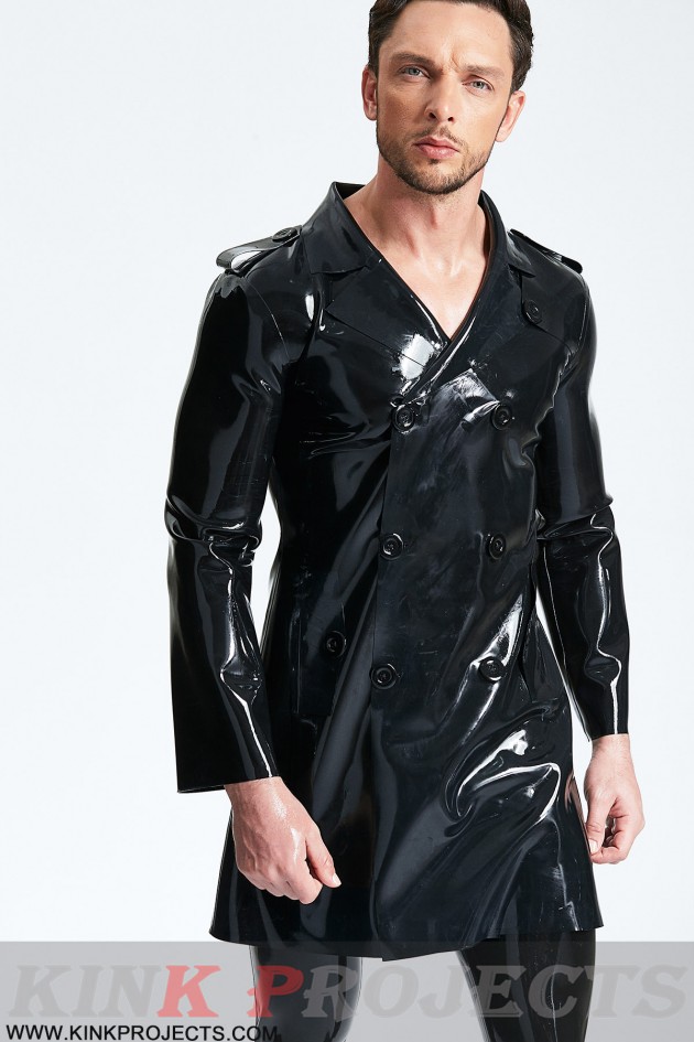 Male Double-Breasted Three-Quarter Trench Coat Male Double-Breasted Three-Quarter Trench Coat