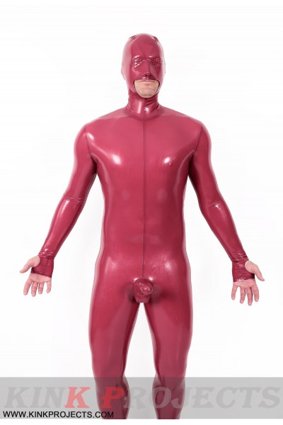 Male Mouth-Entry Gimp Suit with Sheath