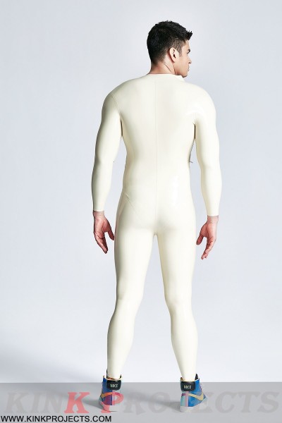 Male Double-Diagonal Zip Catsuit 