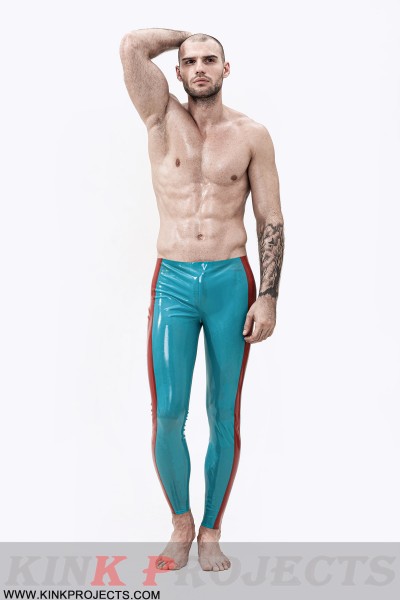 Male Wide-Striped Ankle-Length Leggings