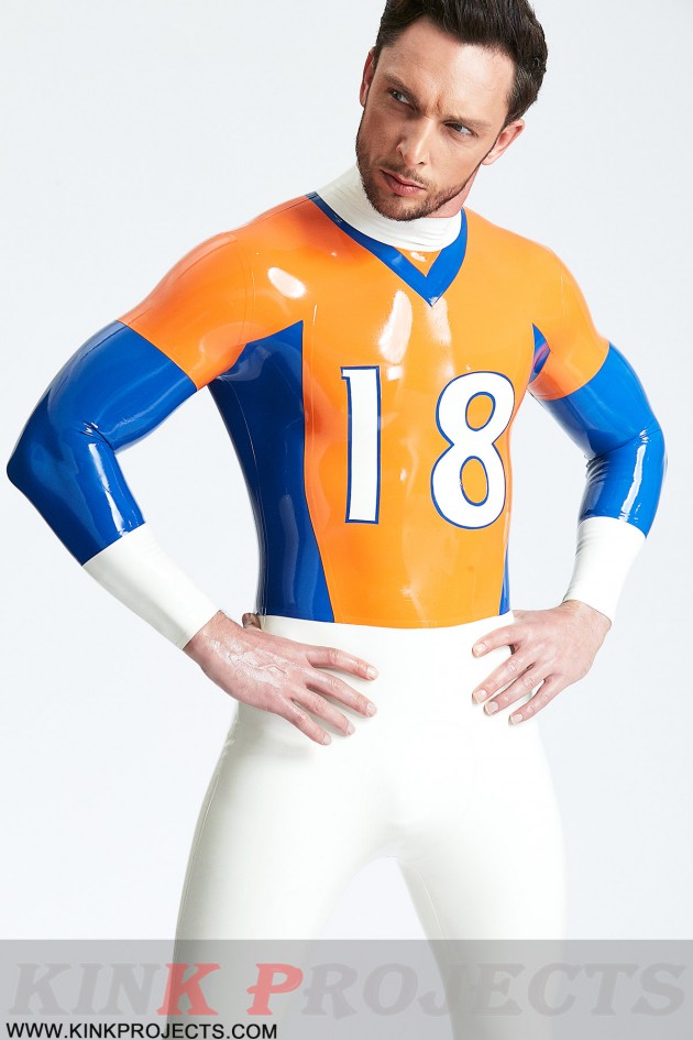 Male 'Outfielder' Latex Catsuit