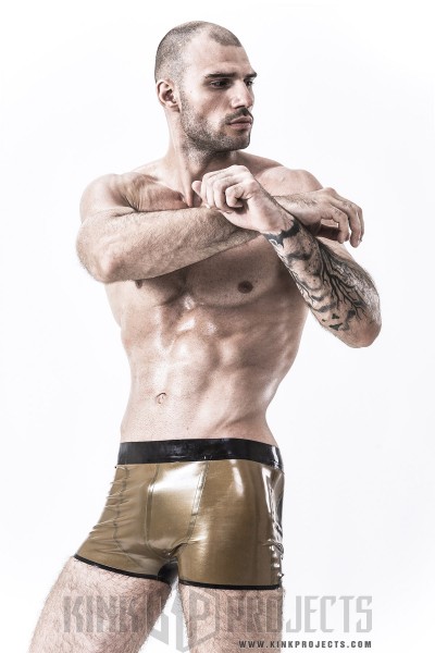 Male Latex Square-Cut Briefs